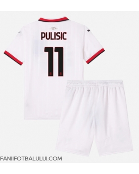 AC Milan Christian Pulisic #11 Echipament de Fotbal Replică 2024-25 Copii Deplasare (+ Șorturi)